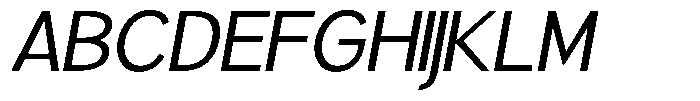 Brigife Semi Expanded Slant Font UPPERCASE