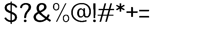Brigife Semi Expanded Font OTHER CHARS