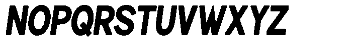 Brigife Soft Black Condensed Italic Font UPPERCASE