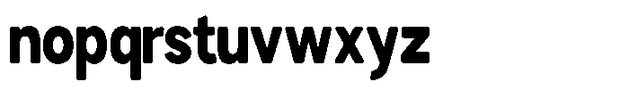 Brigife Soft Black Condensed Font LOWERCASE