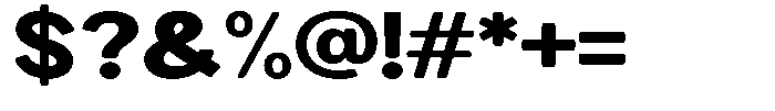 Brigife Soft Black Expanded Font OTHER CHARS