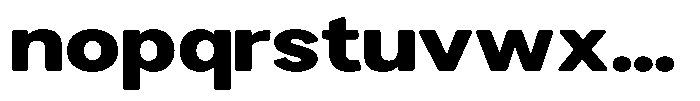 Brigife Soft Black Expanded Font LOWERCASE