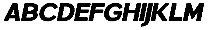 Brigife Soft Black Semi Expanded Italic Font UPPERCASE