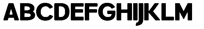 Brigife Soft Black Semi Expanded Font UPPERCASE