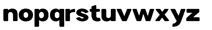 Brigife Soft Black Semi Expanded Font LOWERCASE