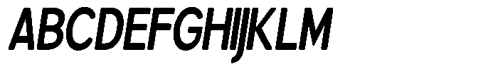 Brigife Soft Bold Condensed Italic Font UPPERCASE