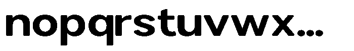 Brigife Soft Bold Expanded Font LOWERCASE