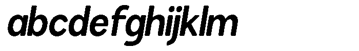 Brigife Soft Bold Semi Condensed Italic FONT