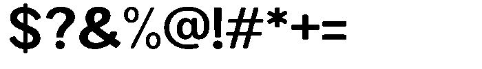 Brigife Soft Bold Semi Expanded Font OTHER CHARS