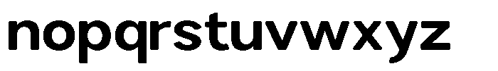 Brigife Soft Bold Semi Expanded Font LOWERCASE
