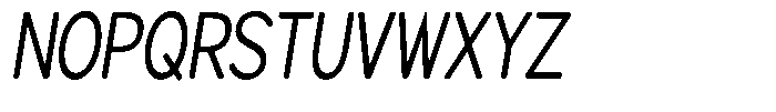 Brigife Soft Condensed Italic Font UPPERCASE
