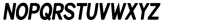 Brigife Soft Extra Bold Condensed Italic Font UPPERCASE