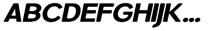 Brigife Soft Extra Bold Expanded Italic Font UPPERCASE