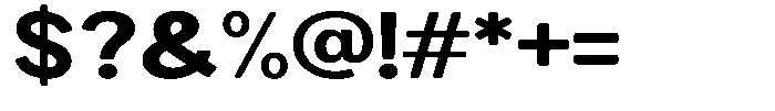 Brigife Soft Extra Bold Expanded Font OTHER CHARS