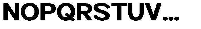Brigife Soft Extra Bold Expanded Font UPPERCASE
