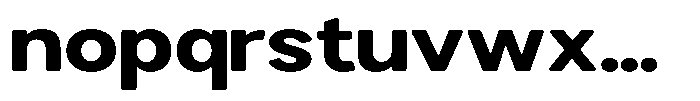 Brigife Soft Extra Bold Expanded Font LOWERCASE