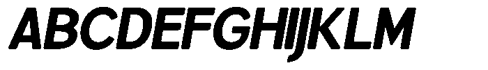 Brigife Soft Extra Bold Italic Font UPPERCASE