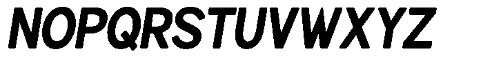 Brigife Soft Extra Bold Semi Condensed Italic Font UPPERCASE