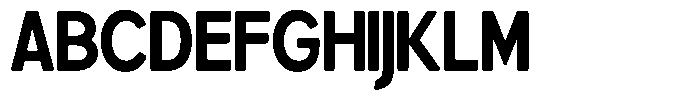 Brigife Soft Extra Bold Semi Condensed Font UPPERCASE