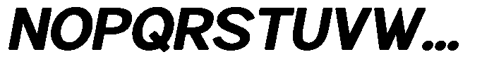 Brigife Soft Extra Bold Semi Expanded Italic Font UPPERCASE