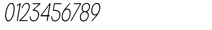 Brigife Soft Extra Light Condensed Italic Font OTHER CHARS