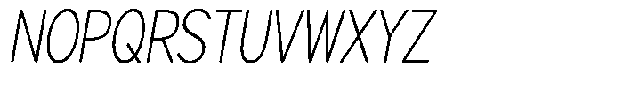 Brigife Soft Extra Light Condensed Italic Font UPPERCASE