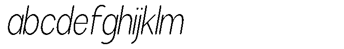 Brigife Soft Extra Light Condensed Italic FONT