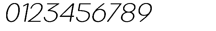 Brigife Soft Extra Light Expanded Italic Font OTHER CHARS