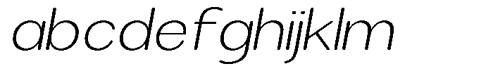 Brigife Soft Extra Light Expanded Italic FONT