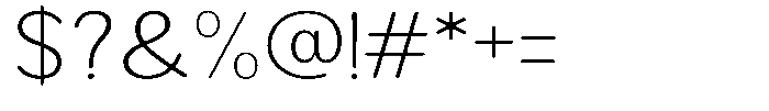 Brigife Soft Extra Light Expanded Font OTHER CHARS