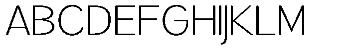 Brigife Soft Extra Light Expanded Font UPPERCASE