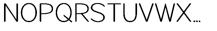Brigife Soft Extra Light Expanded Font UPPERCASE
