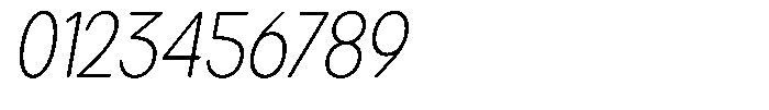 Brigife Soft Extra Light Semi Condensed Italic Font OTHER CHARS