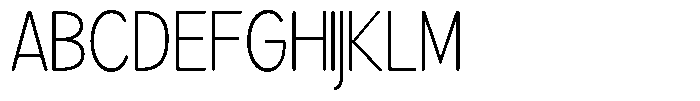 Brigife Soft Extra Light Semi Condensed Font UPPERCASE