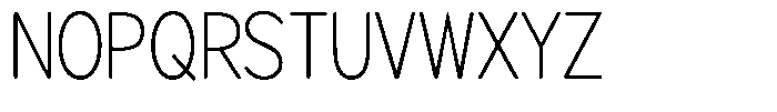 Brigife Soft Extra Light Semi Condensed Font UPPERCASE