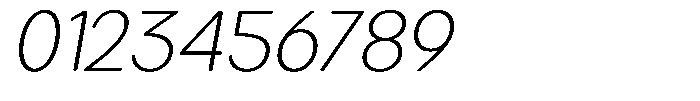 Brigife Soft Extra Light Semi Expanded Italic Font OTHER CHARS