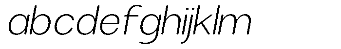 Brigife Soft Extra Light Semi Expanded Italic FONT