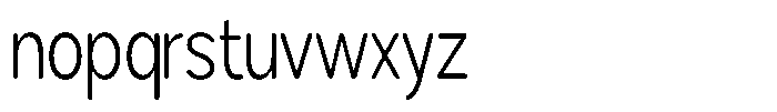Brigife Soft Light Condensed Font LOWERCASE
