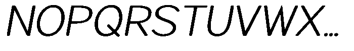 Brigife Soft Light Expanded Italic Font UPPERCASE