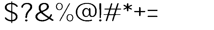 Brigife Soft Light Expanded Font OTHER CHARS