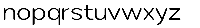 Brigife Soft Light Expanded Font LOWERCASE