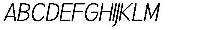 Brigife Soft Light Italic Font UPPERCASE