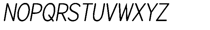 Brigife Soft Light Semi Condensed Italic Font UPPERCASE