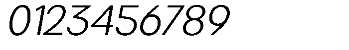 Brigife Soft Light Semi Expanded Italic Font OTHER CHARS