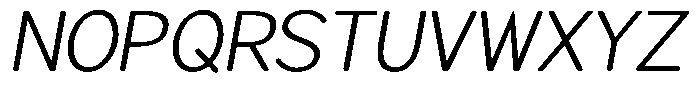 Brigife Soft Light Semi Expanded Italic Font UPPERCASE