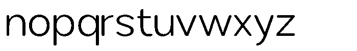 Brigife Soft Light Semi Expanded Font LOWERCASE
