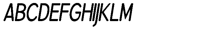 Brigife Soft Medium Condensed Italic Font UPPERCASE