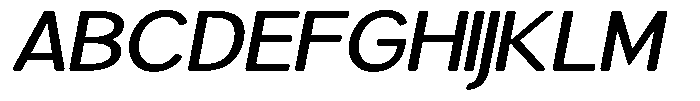 Brigife Soft Medium Expanded Italic Font UPPERCASE