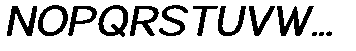 Brigife Soft Medium Expanded Italic Font UPPERCASE