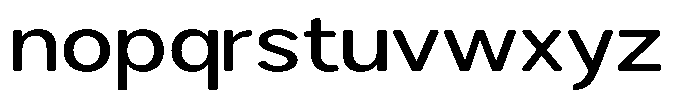 Brigife Soft Medium Expanded Font LOWERCASE